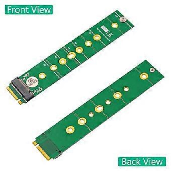 M.2 NGFF Utökat skyddskort M.2 NGFF B-Key SSD-adapter för M.2 B-Key SATA SSD till B Key-gränssnitt