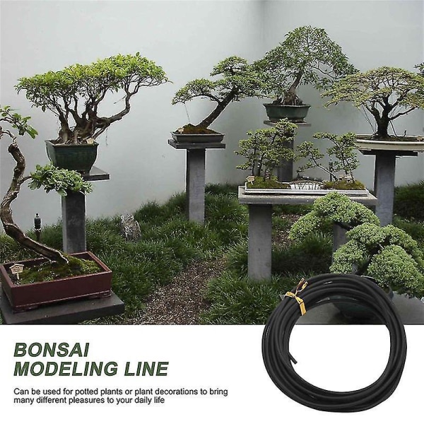 10 rullaa Bonsai-lankoja anodisoitua alumiinia Bonsai-harjoituslanka viidessä koossa - 1,0 mm, 1,5 mm, 2,0 mm, 2 kpl