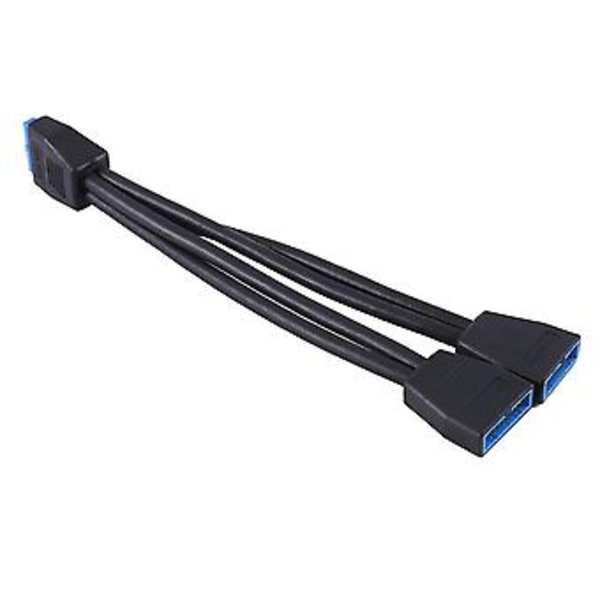 S Mini Usb 3.0 19 Pin/20pin Intern Förlängare 1 Till 2 Adapter Splitter Kabel För Moderkort