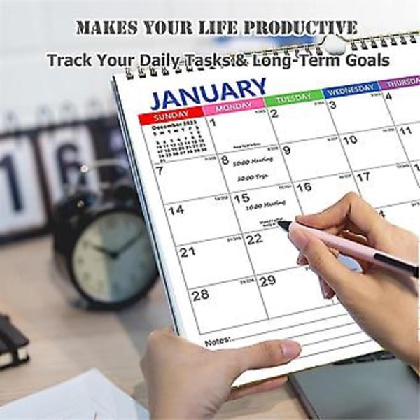 Kalender 2024-2025 Veggkalender, Januar 2024 - Juni 2025 Kalender, 18 Måneders Helligdagskalender