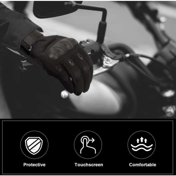 Moottoripyöräilyhanskat, täydet sormet, kosketusnäyttö, CE-hyväksytty, naisille ja miehille, ulkoilulajit, taktiset hanskat, hanskat motocrossille