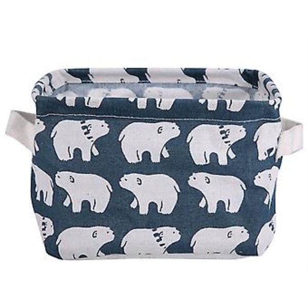 Student Skrivesaker Kleskurv Baby Leker Skrivebord Oppbevaringsboks Organizer Container #Isbjørn