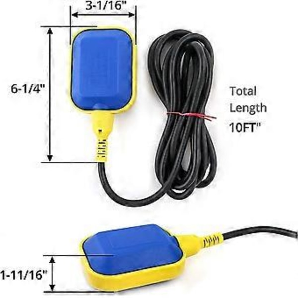 Flytesvivel Automatisk Vannnivåkontroll Med 3m Kabel