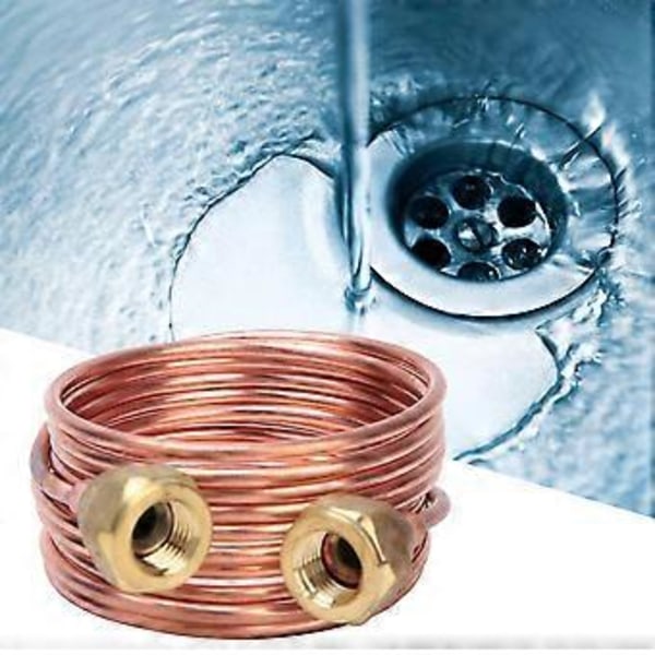 Myk Fleksibel Kobber Kapillærrør 2.8mm G1/4\" Kjøledeler (2000mm)