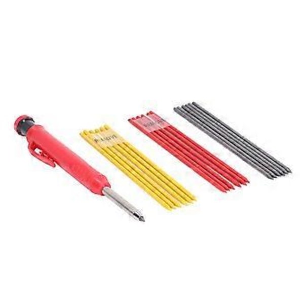 39 st Träbearbetningspennor Markeringsverktyg Set Kit med 3 Färger Refiller för Träbearbetning
