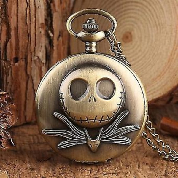 Retro Steampunk - Painajainen ennen joulua, ontto kvartsi, taskukello