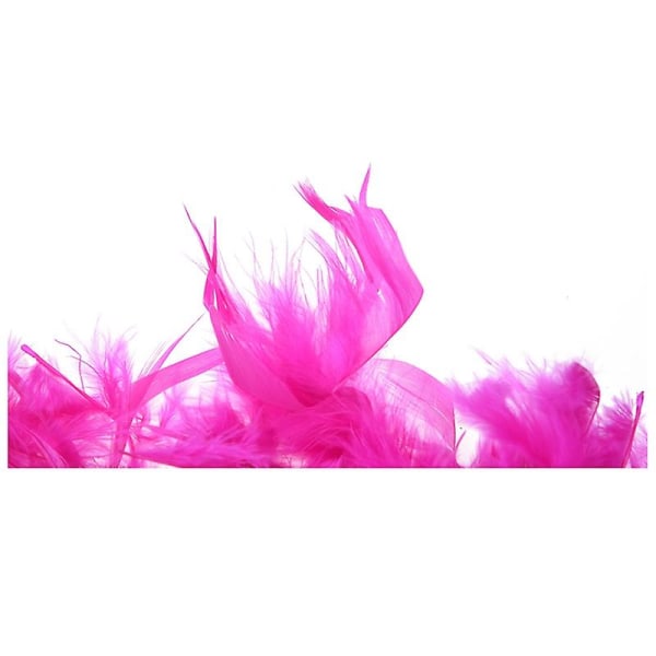 2kpl 2m Feather Boas Pörröiset askarteluasut Hääjuhlien kodin sisustus (hot Pink & Pink)