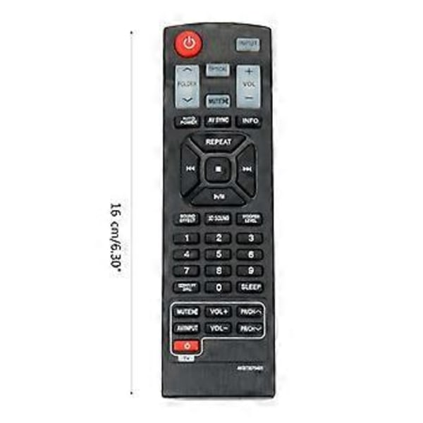 Fjernkontroll for LG Soundbar, Erstatningsfjernkontroll for Soundbar AKB73575401 NB5540 NB4540 NB3530A LAP440
