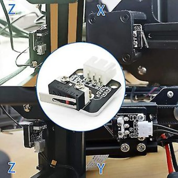 5st 3-pin Gränslägesbrytare Med Kablar, 3D-skrivare, Mekaniska Gränslägesbrytare