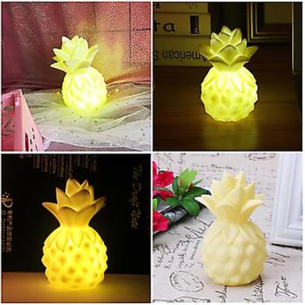 Nattlampa, LED Tecknad Ananas Natt LED Tecknad Ananas Nattlampa Snabb Respons