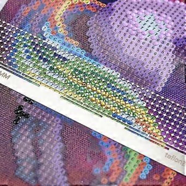 Diamantmålning Rostfritt Stål Linjal Diamantprick Borr Justeringsverktyg DIY Diamantmålningsverktyg