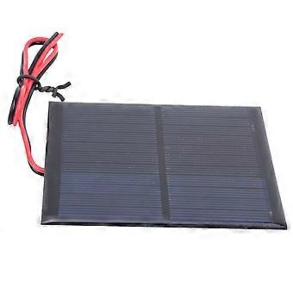 5 kpl Mini aurinkopaneeli epoksihartsi teholevymoduuli 30 cm punainen ja musta johto DC5.5V 160mA