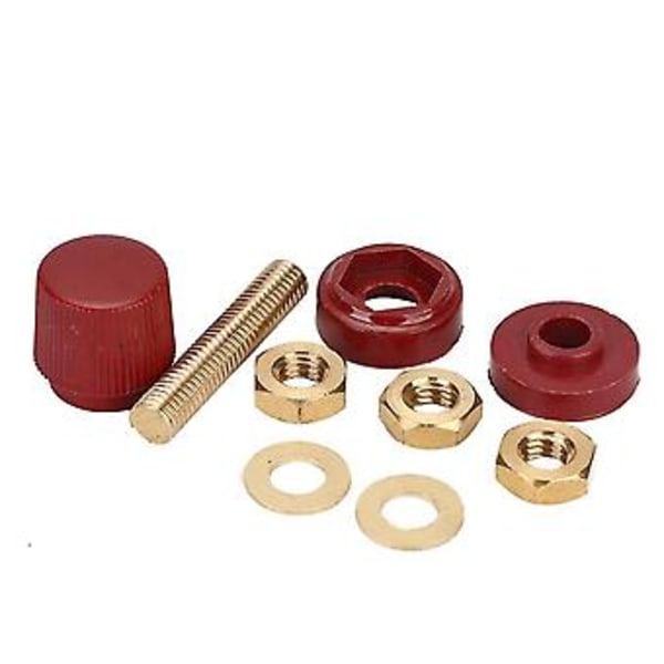 2 stk. Terminal Binding Post, 555 Type Messing Søjle Terminalblok M8 Gevinddiameter Binding Post 22