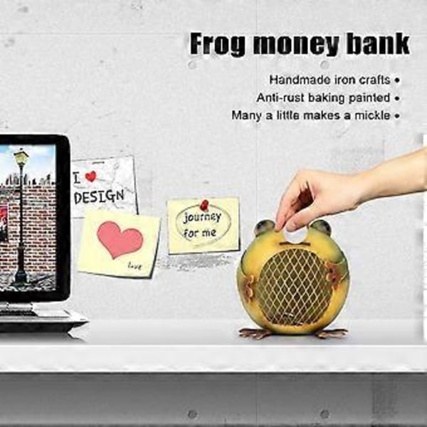 Groda Spargris Djur Spargris Järn Spargris Sovrumsinredning Barnpresent