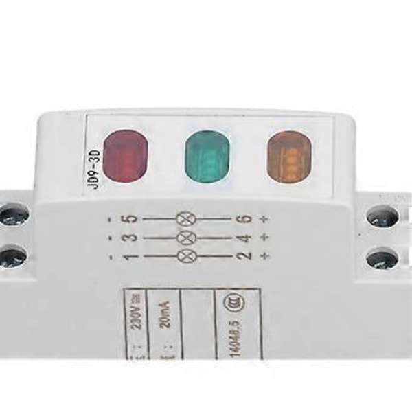 DIN-skinne Indikatorlys Rød Gul Grøn LED Indikatorlampe til Magnetisk Starter Kontaktor AC DC 230V