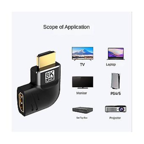 8k-kompatibel Adapter Splitter Till Fe 270 De Converter Extender För HDTV Laptop Monitor