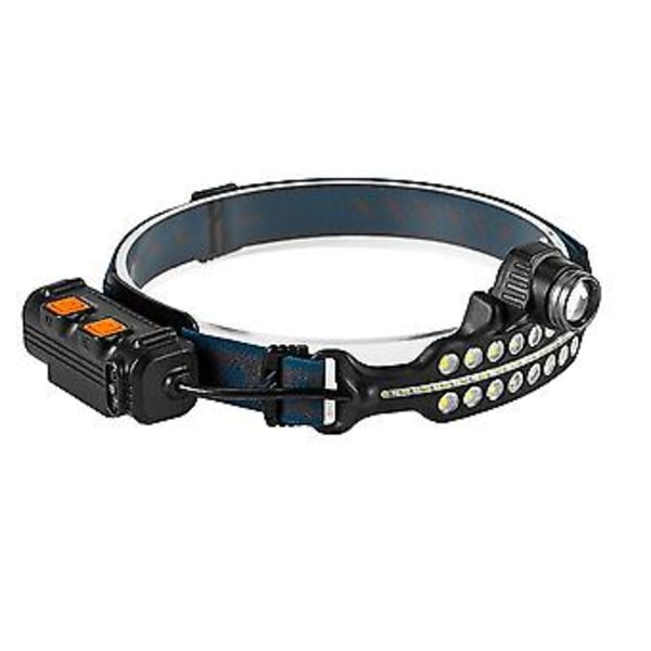 COB Sensorlampa Blixt med Inbyggd USB Uppladdningsbar L