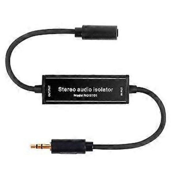 Stereo Audio Isolasjon 3.5mm Høyttaler Audio Støy Støy Felles Jord Filter Eliminator JORDSLØYFE Isolator
