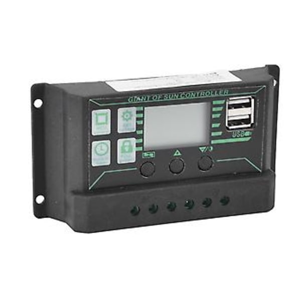 Solar Opladnings- og Afladningscontroller, Solar Opladnings- og Afladningscontroller Solpanel Regulator Justerbar Solar Opladningscontroller Specialdesignet