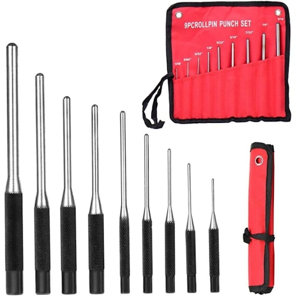 Pin Punch Set of 9, Pin Removal Tool, for Automotive Repair, Watch, Jewelry and Crafts