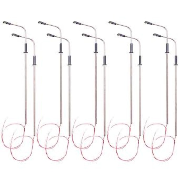 10x Mo Led Gadelampe Enkelt Hoved Tog Landskab 1:100