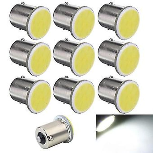 10 st 1156 Ba15s P21w Led Bil Led 1156 Lampa Cob 12 Smd 12v Volta