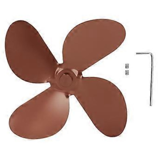 Ovnsvifte Blad Aluminiumlegering 4 Blader Sett Kit med sekskantnøkkel Skrue for erstatning Bronse
