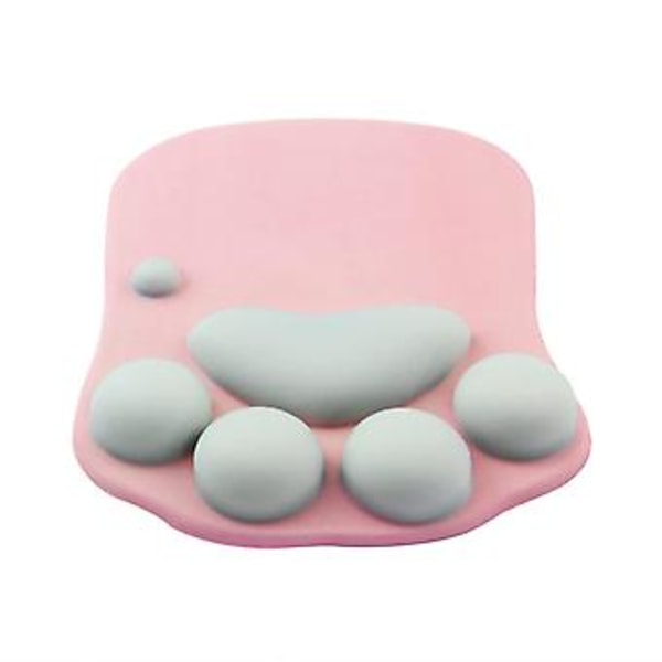Kissa Hiirimatto Rannetuella, Kannettava Ergonominen Tyyny (pinkki)