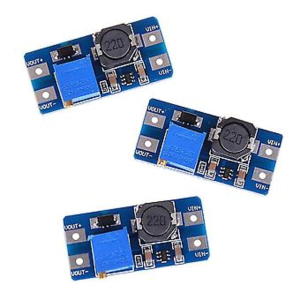 3st Ingång 2v-24v Dc-dc 5v/9v/12v/28v Boost Converter Justerbar Step Up Strömförsörjning Pcc Kort Mou