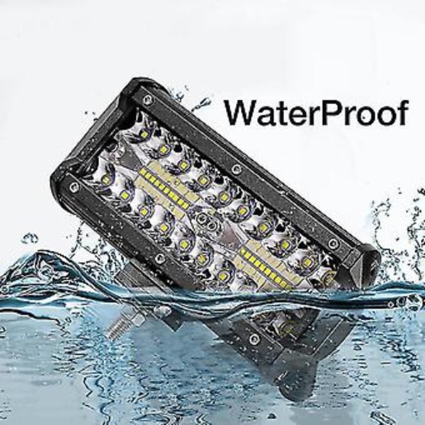 7 Tum 120w Kombinerad Led Ljusramp Spot Flood Beam För Arbete Körning Offroad Båt Bil Traktor Lastbil Su