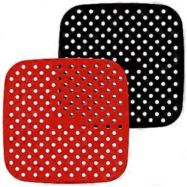 Återanvändbara Air Fryer Liners Air Fryer Mattor Air Fryer Tillbehör för, Instant Vortex, Power XL, 7.5 Tum