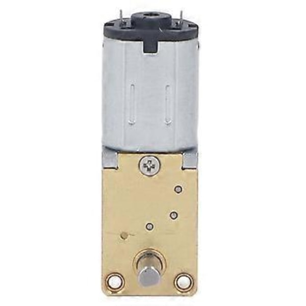 12V DC -vaihteistomoottori kiinteällä pohjalla, yksittäinen akseli, harjattu, korkea vääntömomentti, kierukkavaihde, nopeuden vähennysmoottori 7,5 mm 27 RPM (1:603 alennussuhde)