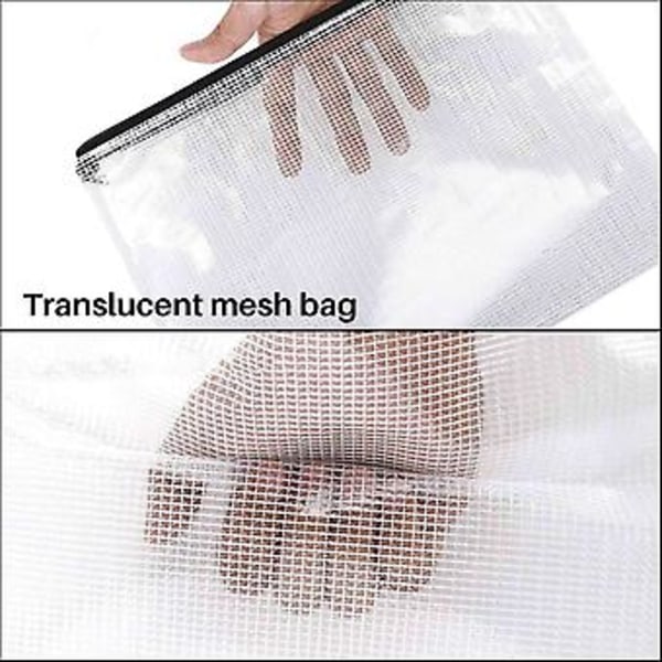 30st B6 Mesh Dragkedjeförvaring 13,5x19,5cm, Dragkedjeväska För, S Spel Izing S