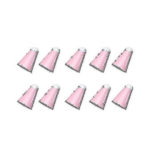 Til 1/2. 10 stk. Silikone Udskiftnings Blyantspidser Cover Touchscreen Stylus Pen Etui Nib, pink
