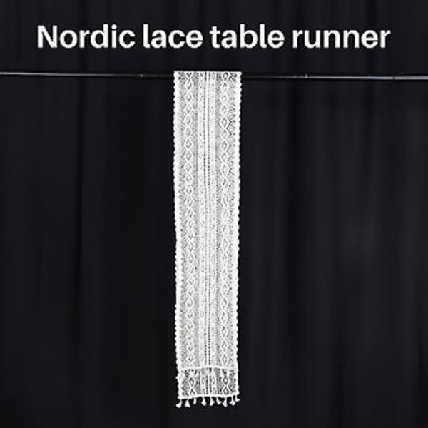 Makramé Bordslöpare, Virkad Vinta Bordslöpare Med Toppar, för Bröllopsmatbord, bohemisk