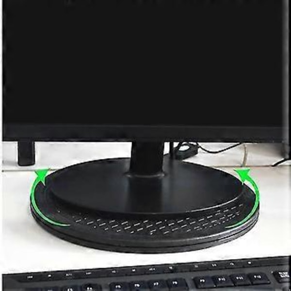 12 tum Kraftig Roterande Vridbar Stålkullager Ställ För Monitor TV Skivtallrik Lazy Susans Bl