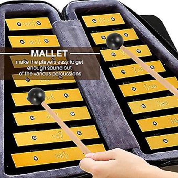 2 stk. bløde gummihovedpinde træskaft køller til klokkespil xylofon musikinstrumenter dele