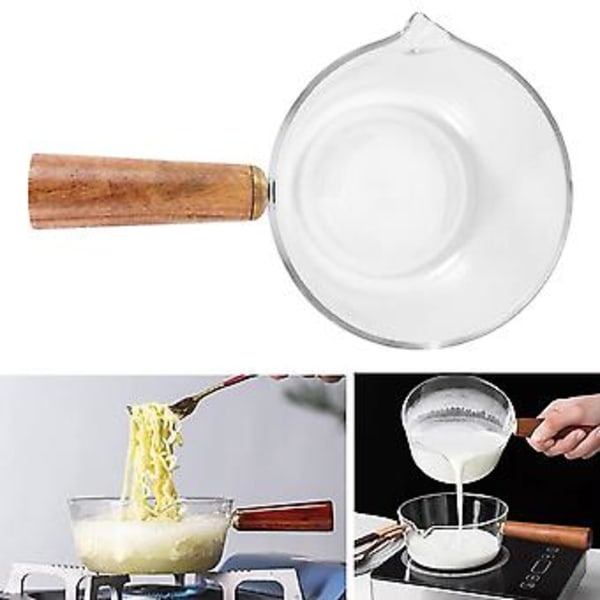 Melkekjele i glass med 400 ml Ing-kjele for salat, nudler og servise