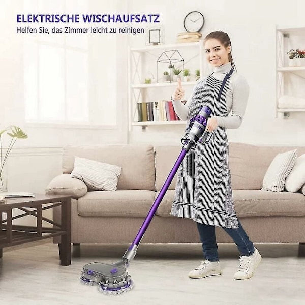 Mop-pää Dyson V12 Digital Slim -moppiin, moppipää + vesisäiliö + 6 pyyhettä