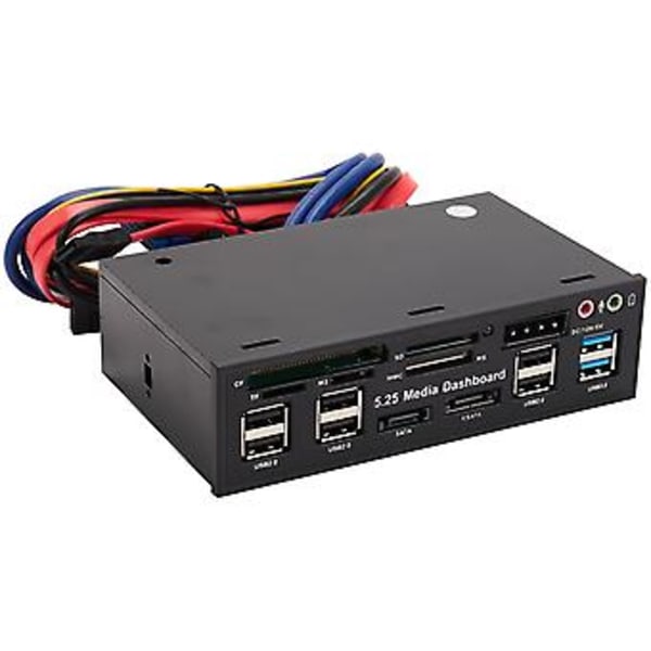5.25 Tommer Usb 3.0 Panel Pc Usb 3.0/2.0 Hub E-sata Sata O Til Computer C