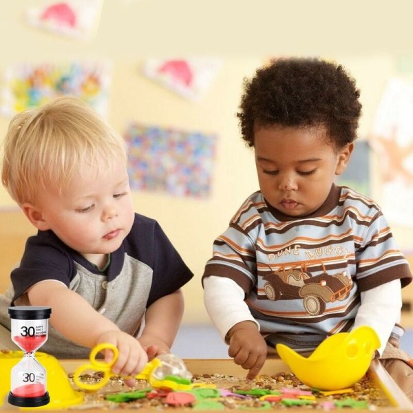 Sand Timer Färgglada Timglas Sandglas Timer 1 min/3 min/5 min/10 min/15 min/30 min Sandklocka Timer för Spel Klassrum Hemmakontor(P