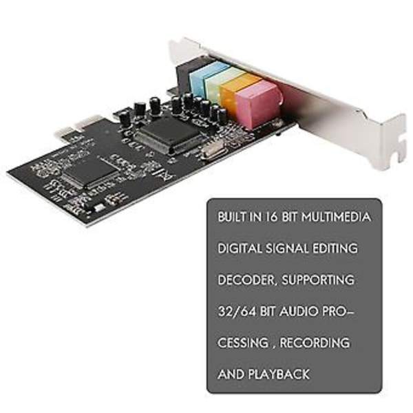 Pcie Lyd 5.1, Pci Surround 3d O For PC Med Høy Lydytelse
