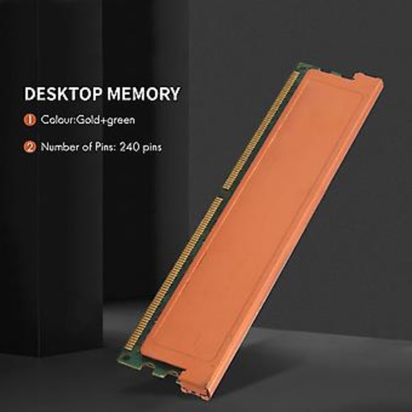 2GB DDR2 Ram Hukommelse 1066MHz PC2 8500 1.8V PC Ram Memoria 240 Pins til Desktop Hukommelse DIMM 240Pins