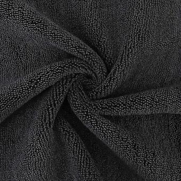 Premium Mikrokuituliina, 30 x 30 cm (12 kpl) (musta)