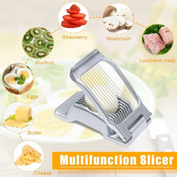 Stainless Steel Egg Cutter, Professional Boiled Egg Cutter, Egg Cutter, Egg Slicer Cutter, Egg Cutter Slicer Metal Slices, Shelled Egg Opene