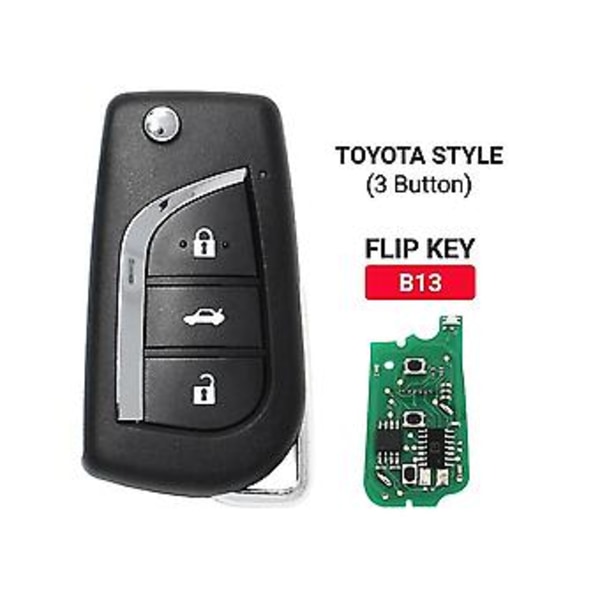 Keydiy B13 Fjernbetjent Bilnøgle 3 Knapper Til Kd900/-x2 Mini/ Urg200 Programmering