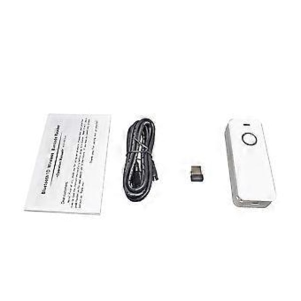 Kannettava pieni langaton viivakoodinlukija ja Bluetooth 1D/2D QR-viivakoodinlukija Androidille (musta)