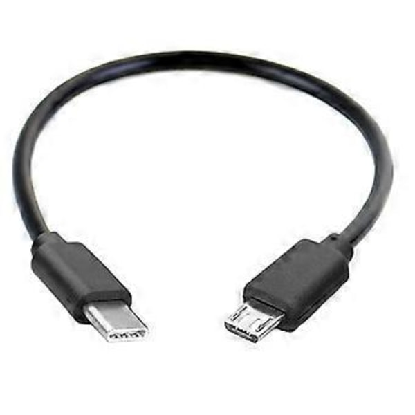 1 kpl Micro USB Naaras - USB Type C Uros Datalinja Matkapuhelimen Latausjohto