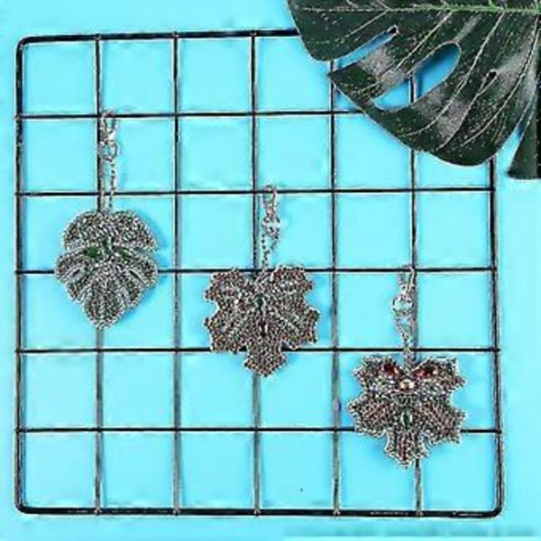 3 stk. 5d Tegneserie Nøgleringe Diamant Maleri DIY Maleri Fuld Diamant Bor Nål SHZNV