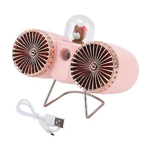 Pöytätuuletin, USB-pöytätuuletin, kaksoispieni tuuletin pöydälle, pienet hiljaiset pöytätuulettimet, erittäin monipuolinen